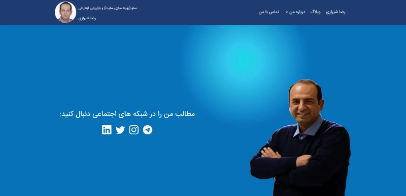 رضا شیرازی بهترین کاشناس سئو
