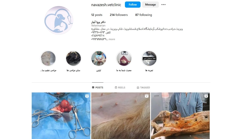 کلینیک دامپزشکی و پت شاپ نوازش