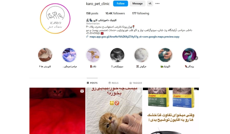 کارو از بهترین کلینیک های دامپزشکی تهران