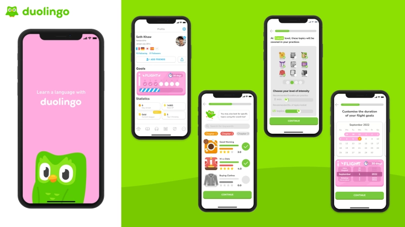 دولینگو Duolingo از بهترین اپ های آموزش زبان