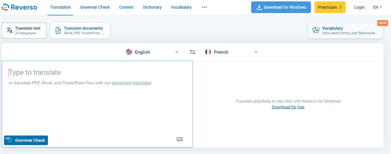 ریورسو ترجمه آنلاین