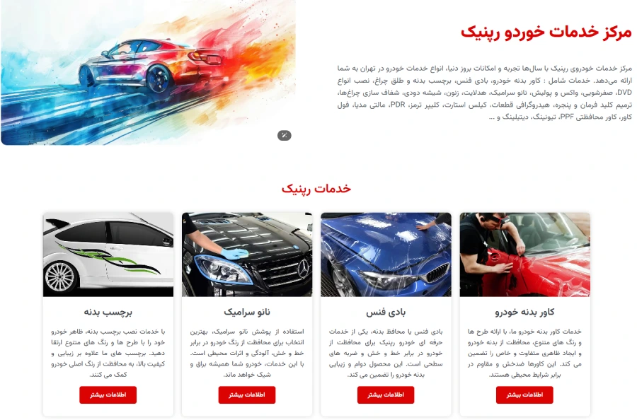بادی فنس خودرو رپنیک