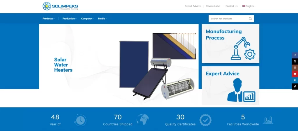 Solimpeks Solar Water Heater